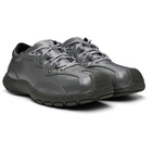 Dr. Martens Gray Aurix Satin Finish Leather 5I Sneakers