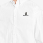 Men's AAPE Now Solid Oxford Shirt in White