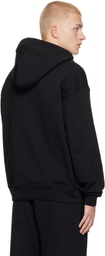 Vivienne Westwood Black Sunken Orb Zip Hoodie