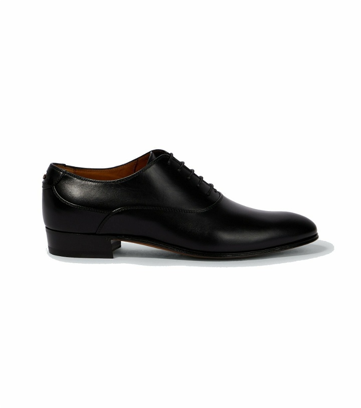Photo: Gucci - Double G leather Derby shoes
