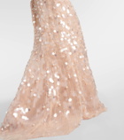 Carolina Herrera Sequined bustier gown