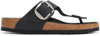 Birkenstock Black Gizeh Big Buckle Sandals