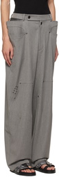 Kiko Kostadinov SSENSE Exclusive Gray Antharas Trousers