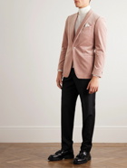 Mr P. - Cotton-Blend Velvet Tuxedo Jacket - Pink