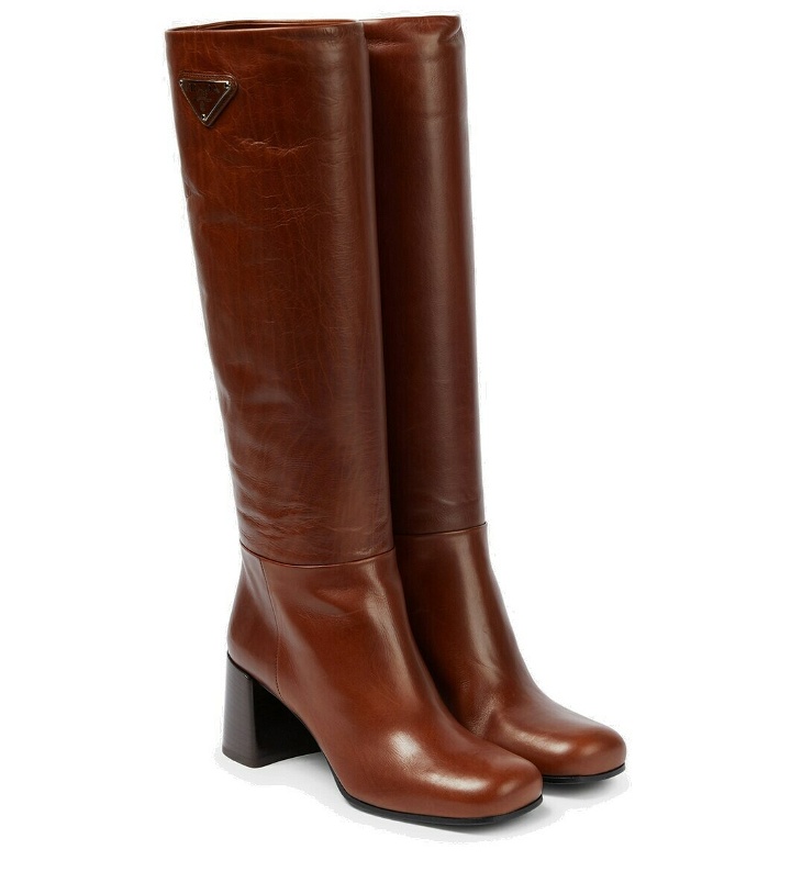 Photo: Prada Knee-high leather boots