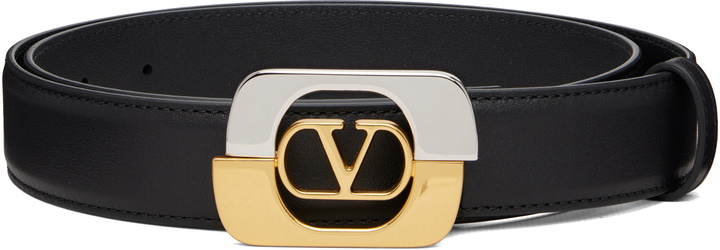 Photo: Valentino Garavani Black VLogo Signature Belt