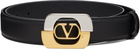 Valentino Garavani Black VLogo Signature Belt