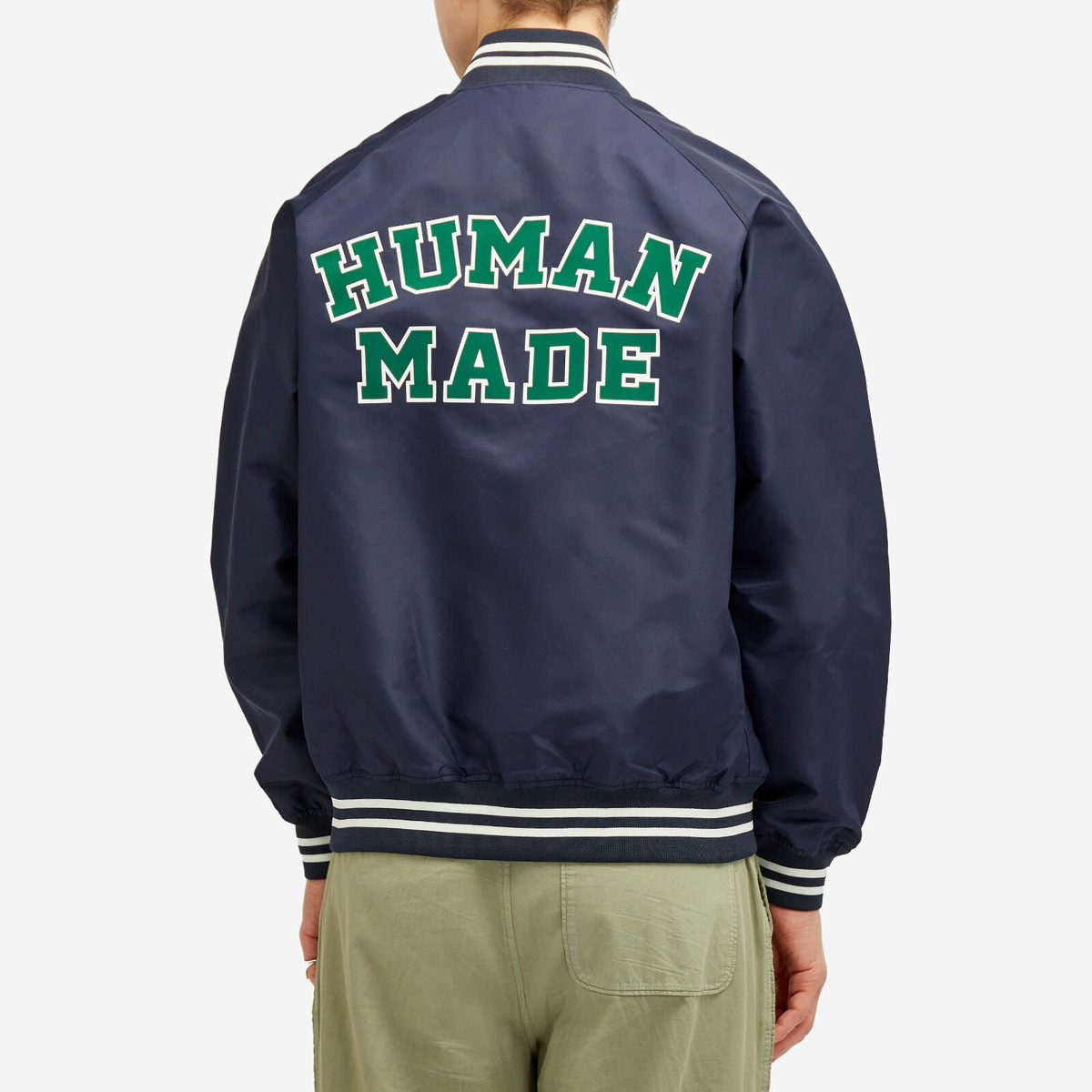 Human Made Men's nylon stadium jacket in Navy