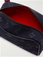 CHRISTIAN LOUBOUTIN - Blaster Leather and Rubber-Trimmed Cotton-Canvas Belt Bag