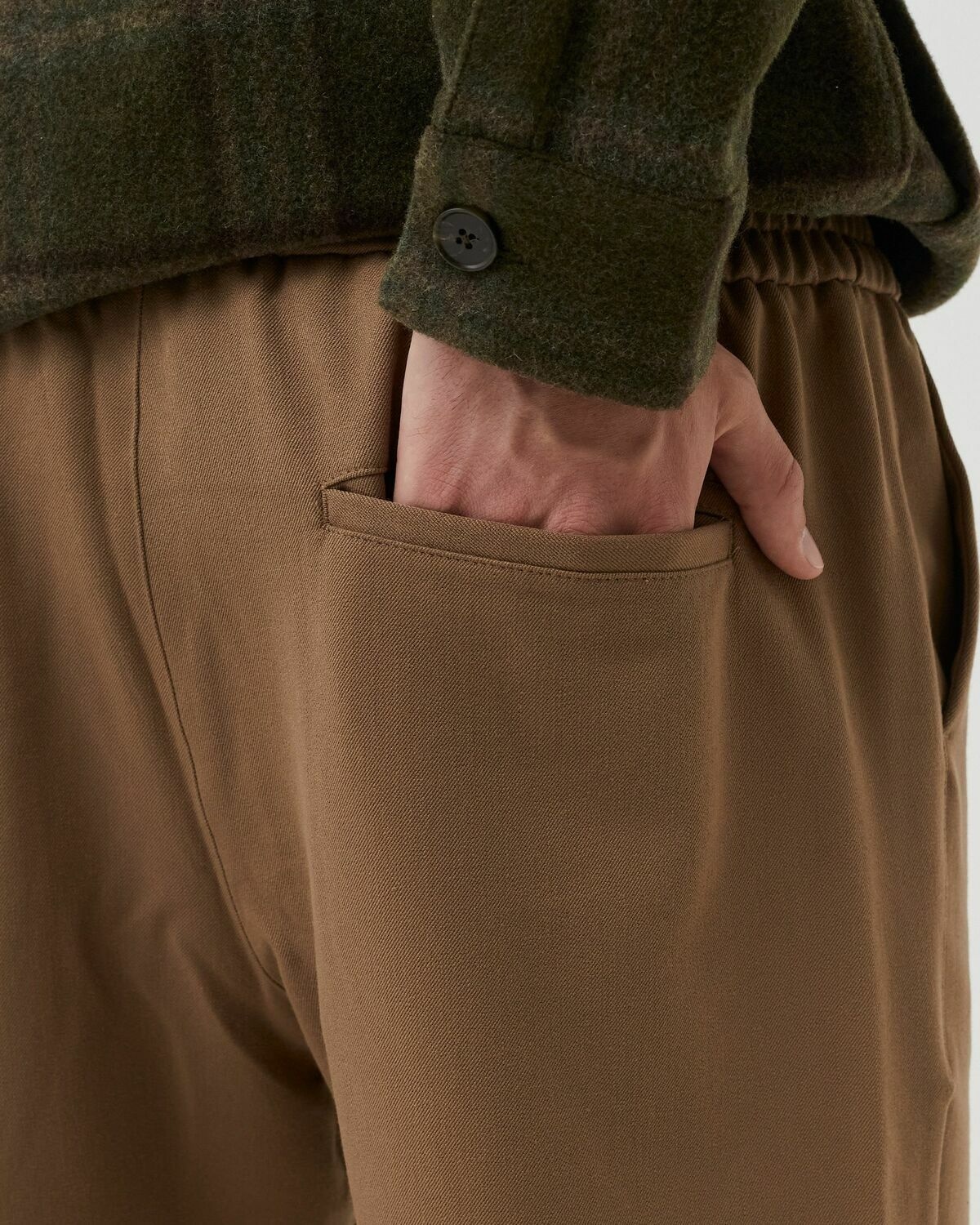 Les Deux PATRICK DRAWSTRING PANTS - Trousers - thyme green/green 