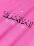Stone Island Shadow Project - Garment-Dyed Printed Cotton-Jersey T-Shirt - Pink