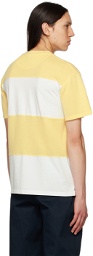 Noah Yellow & White Stripe T-Shirt