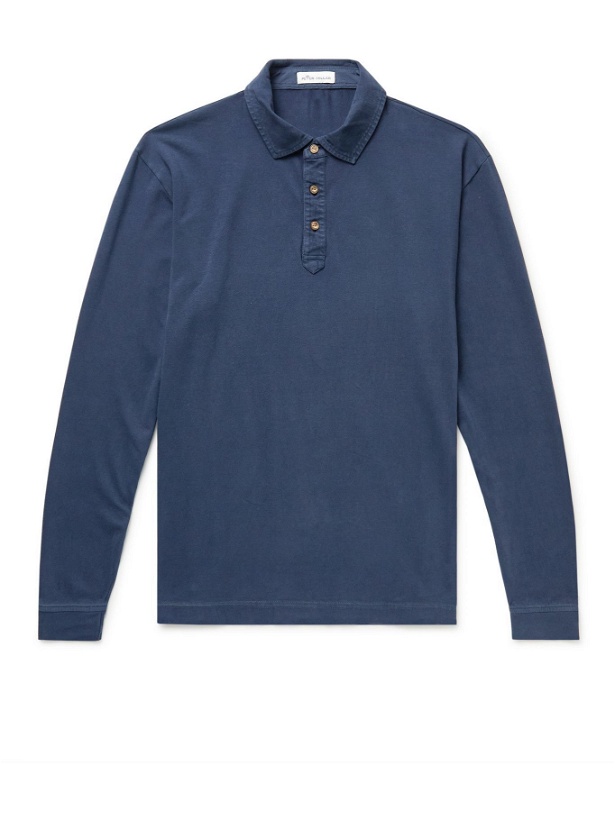 Photo: Peter Millar - Garment-Dyed Stretch Pima Cotton-Jersey Polo Shirt - Blue
