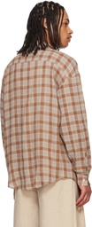 Holzweiler Brown Elja Check Shirt