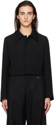 WOOYOUNGMI Black Wool Short Jacket