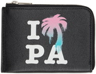 Palm Angels Black 'I Love PA' Wallet