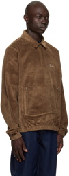 Dime Brown Half-Zip Jacket