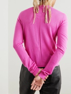 Rick Owens - Cropped Wool Sweater - Pink