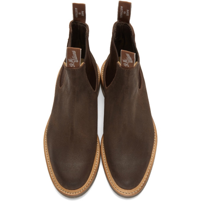 R.M.Williams Gardener Whole-Cut Leather Chelsea Boots, Brown
