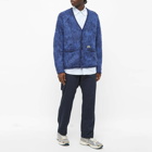 Neighborhood Men's Mohair Cardigan in Blue