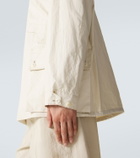 Lemaire Hooded coated linen-blend raincoat