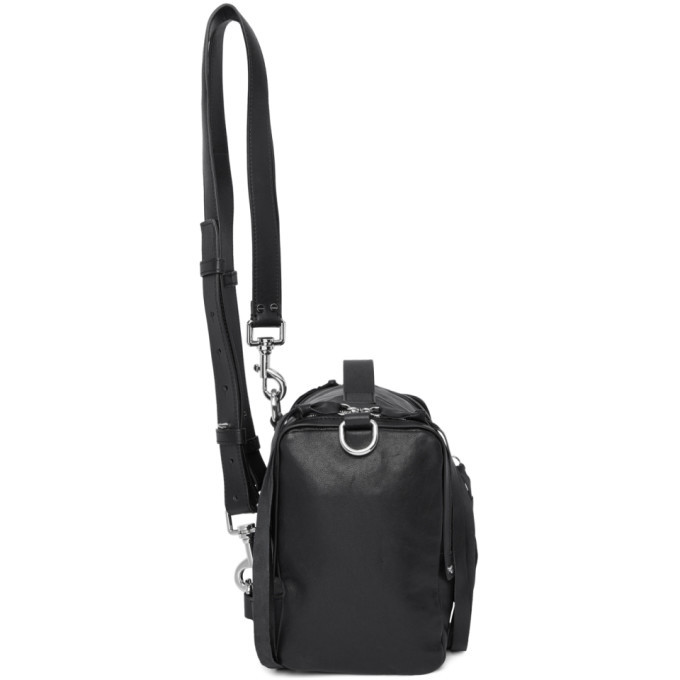 McQ Alexander McQueen Black Mini Convertible Box Backpack McQ 