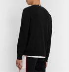 Burberry - Check-Trimmed Cashmere Sweater - Black