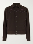Needles - Piping Cowboy Logo-Embroidered Woven Jacket - Brown
