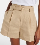 Ralph Lauren Collection Belted linen shorts