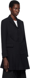Comme des Garçons Comme des Garçons Black Wool Gabardine Medium Blazer