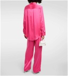 Asceno London silk charmeuse pajama shirt