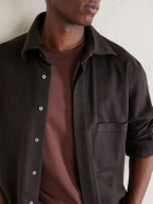Loro Piana - Ray Cotton-Jersey T-Shirt - Burgundy