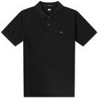 C.P. Company Men's Patch Logo Polo Shirt in Black