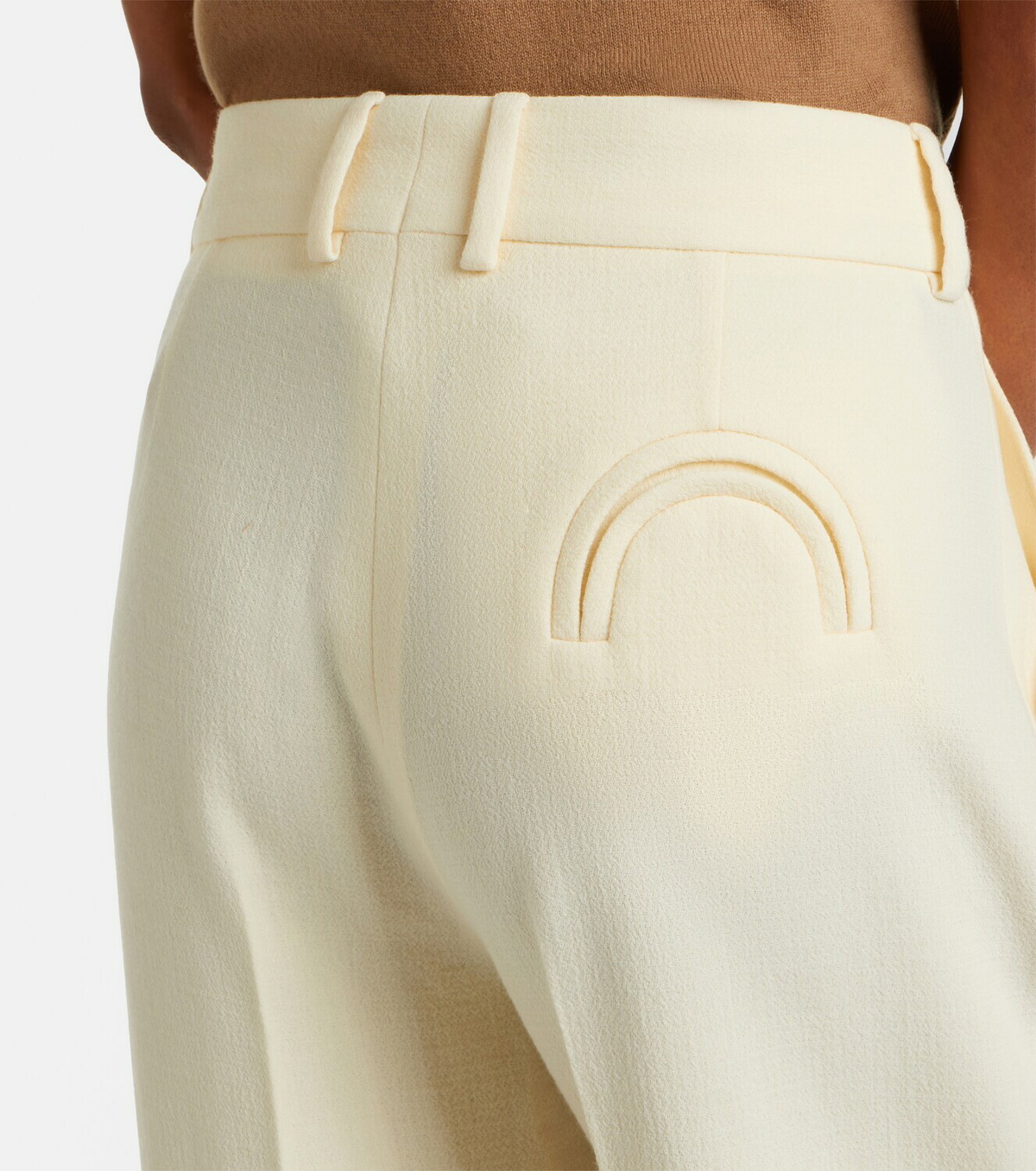 Blazé Milano Fox wool straight pants