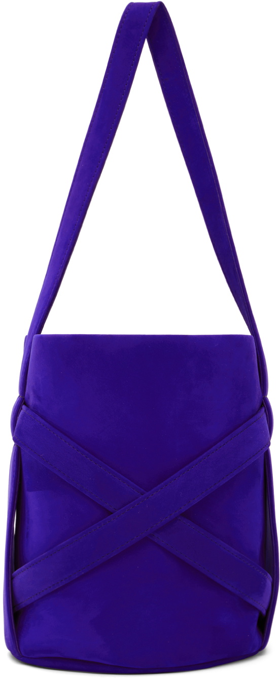 The Row Blue Mini Leo Bucket Bag The Row