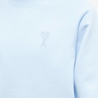 AMI Men's Tonal A Heart Crew Sweat in Sky Blue