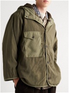 Beams Plus - MIL Oversized Reversible Fleece and Nylon Hooded Parka - Green