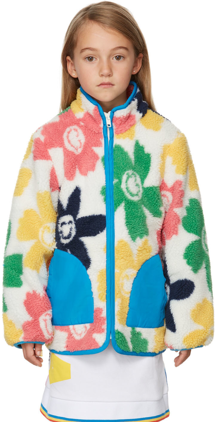 Stella McCartney Kids Doggy Fur pullover coat - Blue