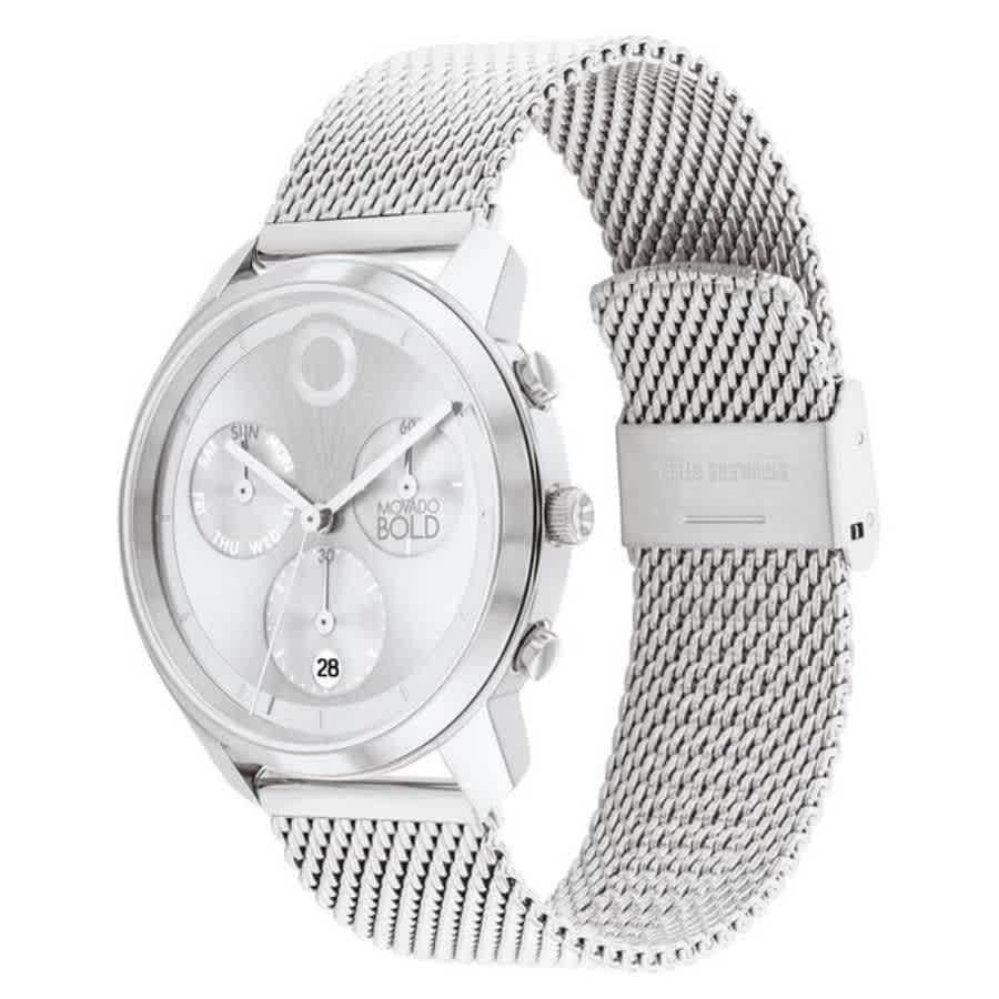 Movado Trend Element Chronograph Quartz Silver Dial Mens Watch 3601024