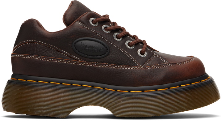 Photo: Dr. Martens Brown Buzz 5-Eye Grizzly Leather Derbys