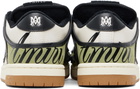 AMIRI White & Green XL Skel Top Low Sneakers