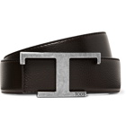 Tod's - 3.5cm Reversible Full-Grain Leather Belt - Brown