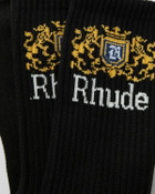 Rhude Crest Logo Sock Black Socks