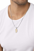 Diesel Two-Tone Stainless Steel Pendant Necklace - Necklaces - Unisex - Silver