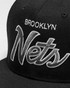 Mitchell & Ness Nba Team Script 2.0 Snapback Cap Brooklyn Nets Black - Mens - Caps