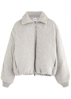 Aexae Padded Cashmere-blend Jacket Grey