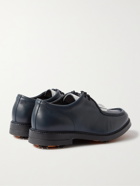 MR P. - Leather Kiltie Derby Golf Shoes - Blue - UK 7