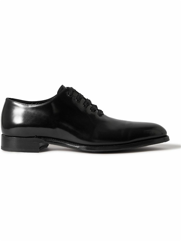 Photo: Dunhill - Glossed-Leather Oxford Shoes - Black