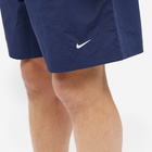 Nike Men's Solo Swoosh Woven Short in Midnight Navy/White