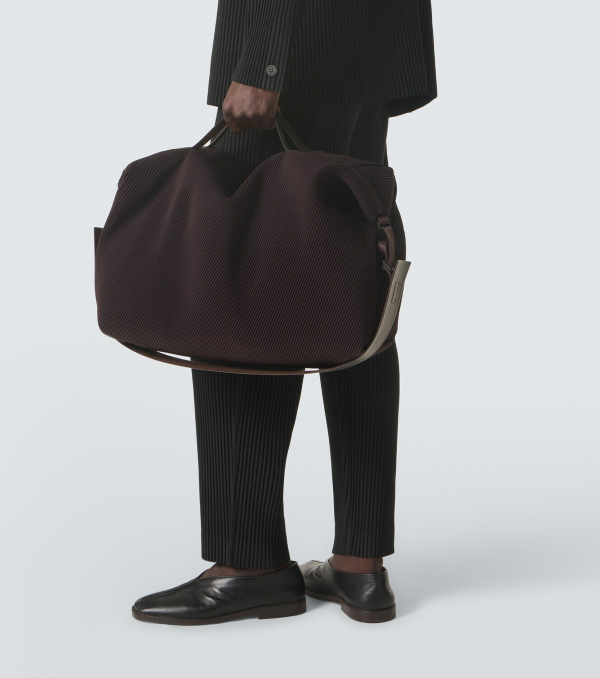 [稀少]HOMME PLISSE ISSEY MIYAKEプリーツボディーバッグ Homme Plissé Issey Miyake Pleats duffel bag Homme Plisse Issey Miyake